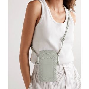 Bottega Veneta phone pouch in agate grey